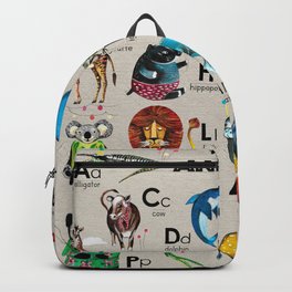 Animals Alphabet in English Backpack