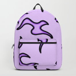 Purple Flames Backpack