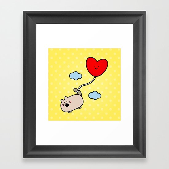 Kimmi's Love is 0n Cloud 9 Framed Art Print