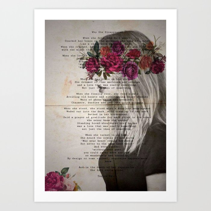 Rep poem with edited background Art Print by Olivias Art Stuff Society6