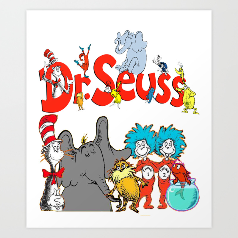 Drseuss Read Across America Art Print By Nguyenvu88nd Society6