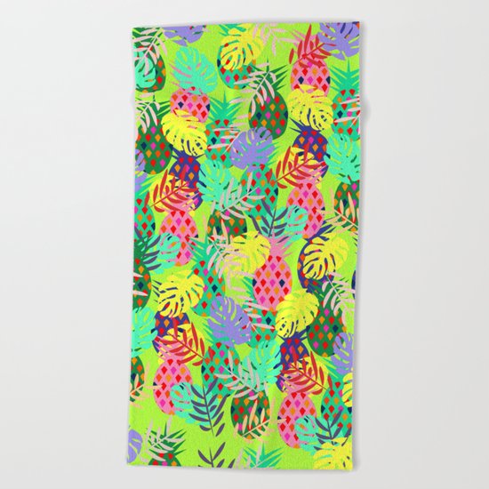 Tropical vibes Beach Towel