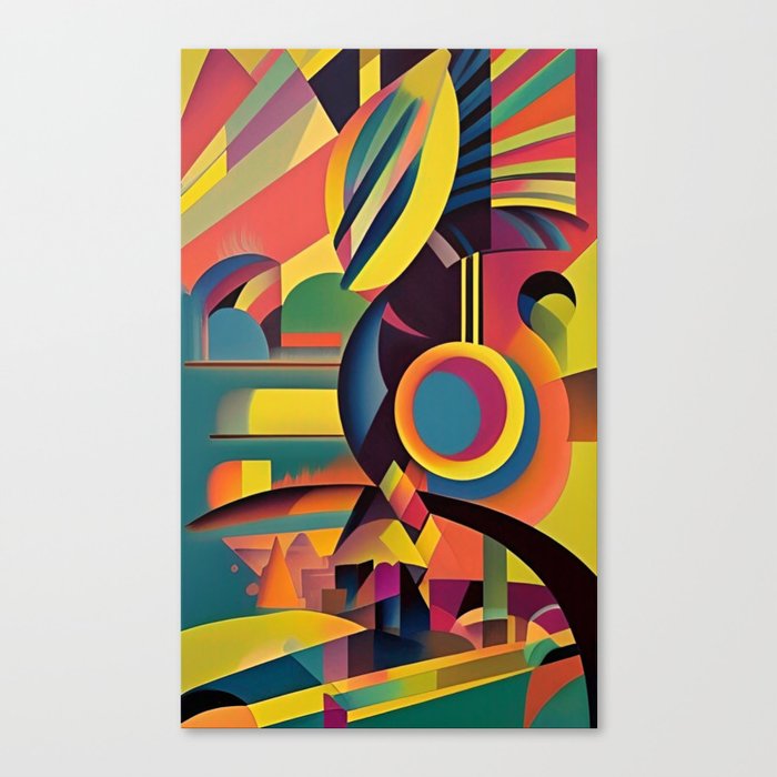 Stacked Shapes Canvas Print