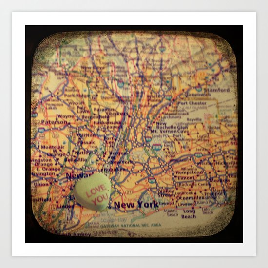 Love You New York Art Print