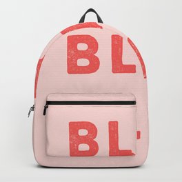 Blah Blah Blah funny whimsical typography home decor bedroom wall art Backpack | Type, Curated, Graphicdesign, Typography, Print, Screen, Pretty, Happy, Humorous, Words 