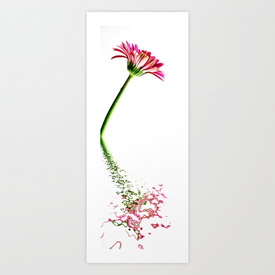 Pink Gerbera Flood 5 Art Print