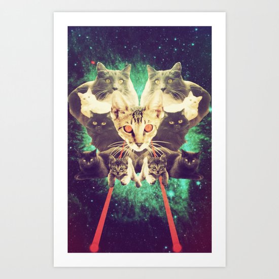 Galactic Cats Saga 1 Art Print