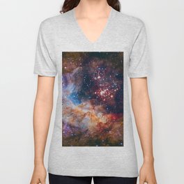 Westerlund Star Cluster 2 - Feel the birth of the Stars V Neck T Shirt