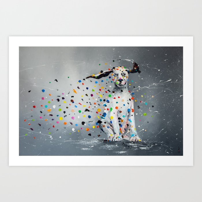 Dalmatian art prints cheap