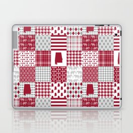 Alabama bama crimson tide cheater quilt state college university pattern footabll Laptop & iPad Skin