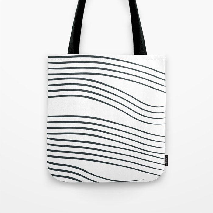 Black Stripes Tote Bag