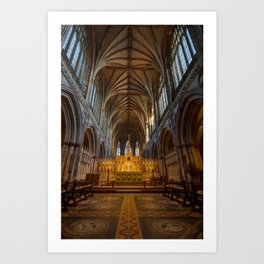 Lichfield cathedral inside Art Print | Placeofworship, English, Lichfieldcathedral, Church, Photo, Arches, England, Inside, Saintchad, British 