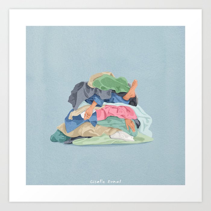 Pile of Laundry Art Print