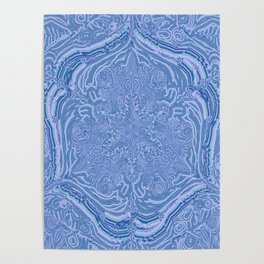 labyrinthe- holy geometry-hand painted Poster