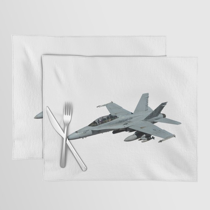 Jet Hornet Fighter Plane USA For Kids Air Force Placemat