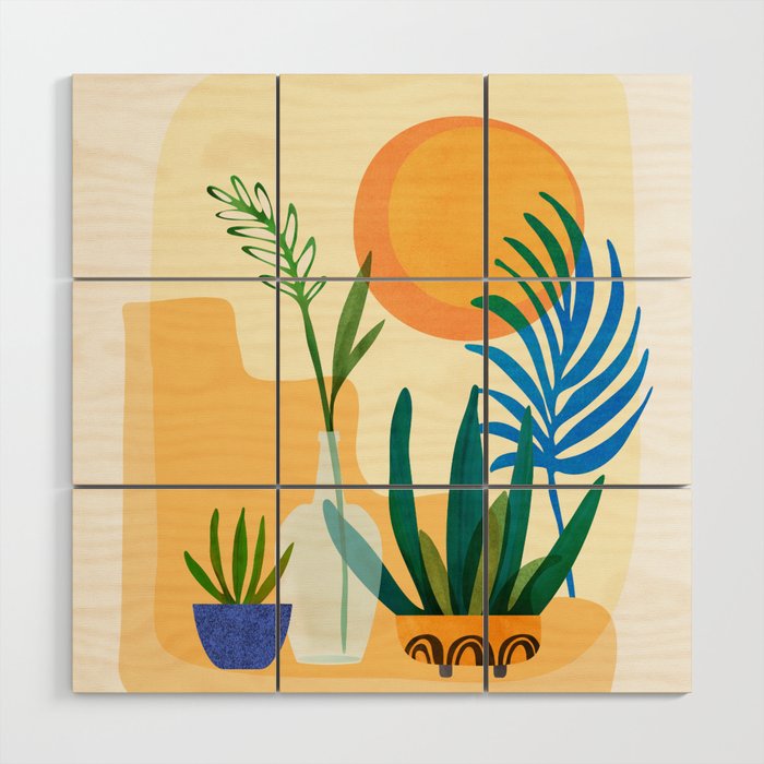 Southwestern Sunset Scene Wood Wall Art