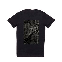 Saint Paul, USA - City Map - Monochrome T Shirt