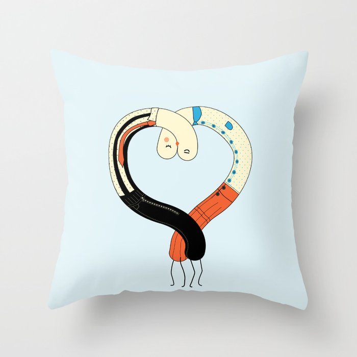 Hearted Throw Pillow