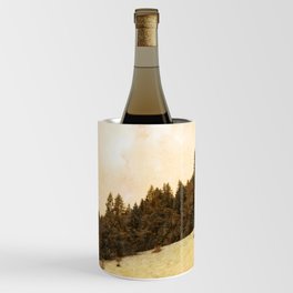 Sepia Snow Forest  Wine Chiller