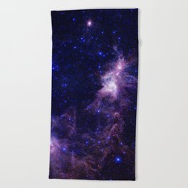 gAlAXY Purple Blue Beach Towel