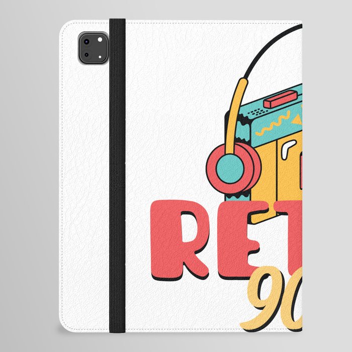 Retro Music Player - Retro 90's illustration iPad Folio Case