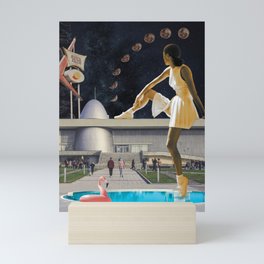 At the Pool Mini Art Print