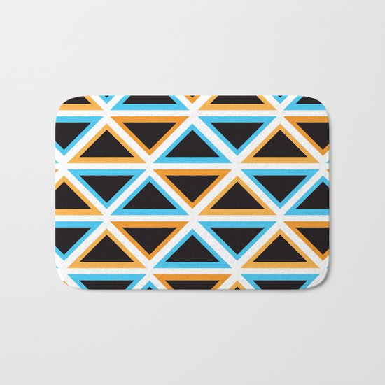 Colorful Triangle (Ranging Tribuj) Bath Mat