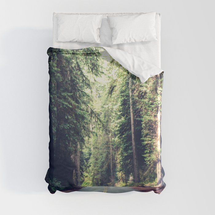 Redwood Forest Adventure III - National Parks Nature Photography Duvet Cover