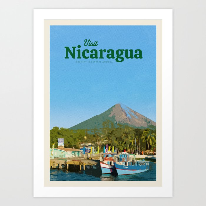 Visit Nicaragua Art Print