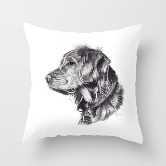 Retriever Throw Pillow