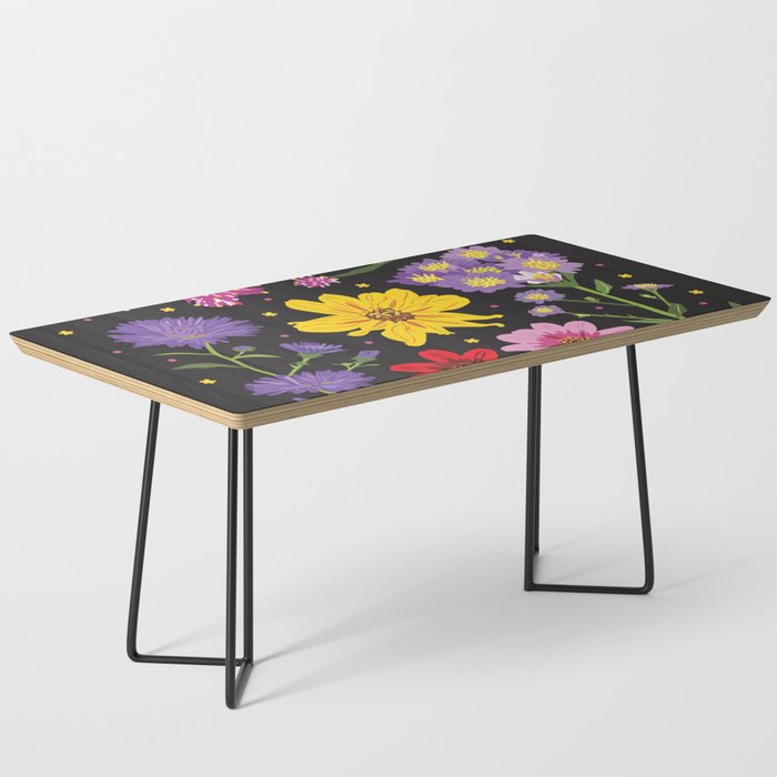 The garden of flowers No.5 Twinkling colors in the night Coffee Table