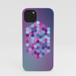 Abstract Metallic Purple Jewel iPhone Case