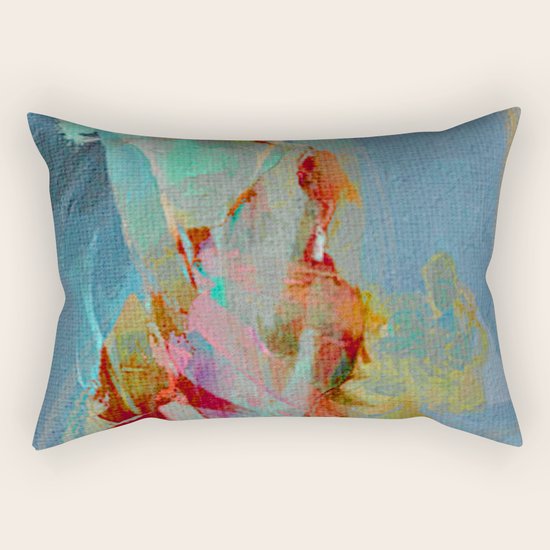 La Mujer y el Fuego Rectangular Pillow