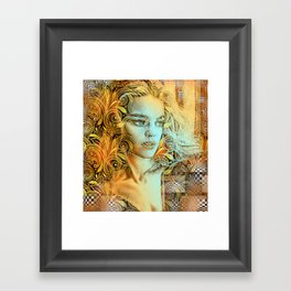 Golden Lady Framed Art Print