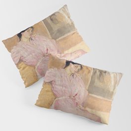 Lady in pink c.1901 - Charles Conder Pillow Sham