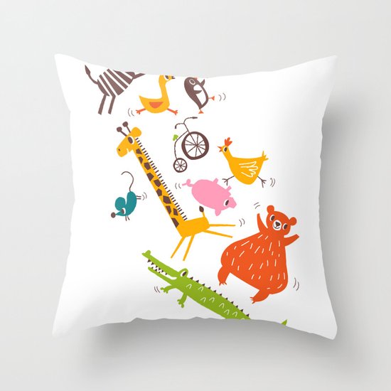 trampolinists Throw Pillow