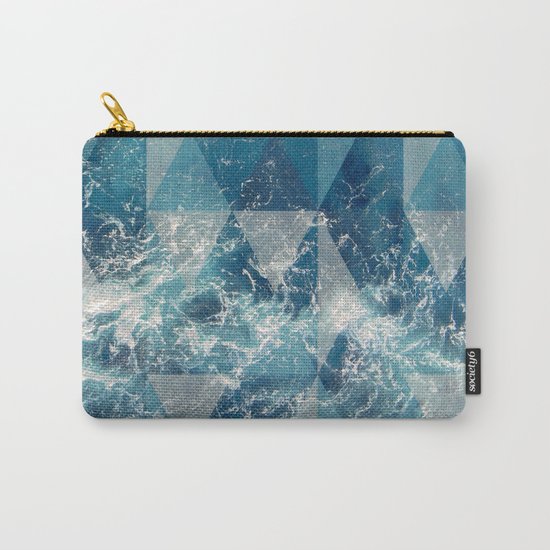 Geometric sea Carry-All Pouch