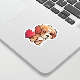 Valentine's Puppy Stickers! | Celebrate Love Sticker