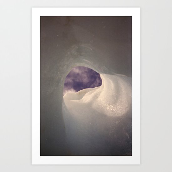 Hole in the ice Art Print