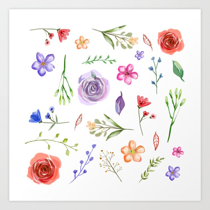 Wallpaper Dahlia Watercolor Floral Style Individual Watercolor Wedding For Free
