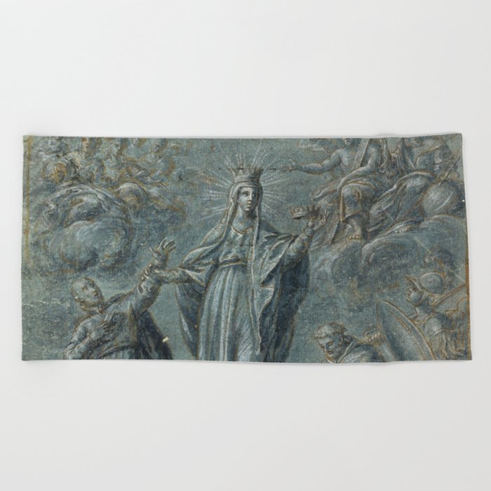 Mary Magdalene medieval art Beach Towel
