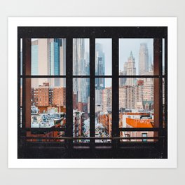 New York City Window Art Print