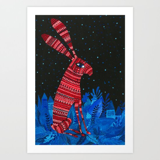 Gloomiest bunny 2 Art Print