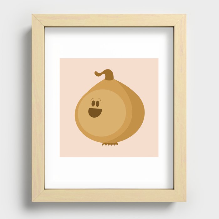 Happy Onion Recessed Framed Print