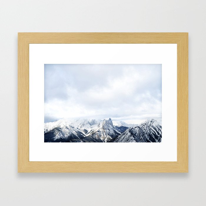 Looking out over the Rockies, in Banff Framed Art Print