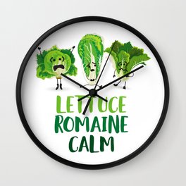 Lettuce Romaine Calm Wall Clock