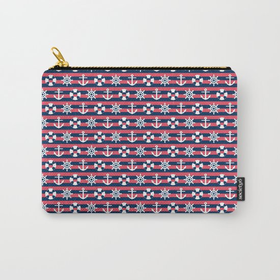 Sailor Stripes Ahoy Carry-All Pouch