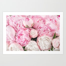 Pink Flowers Blooming Art Print