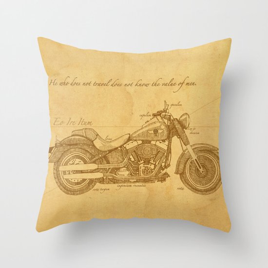 Travel Plan Throw Pillow
