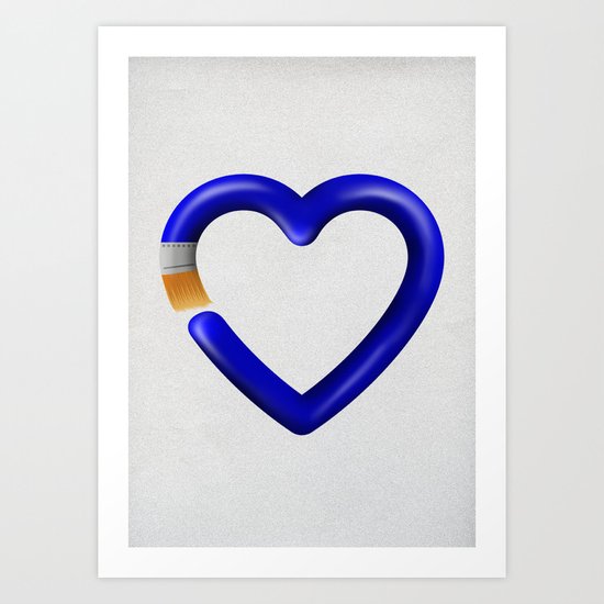 Love to paint Art Print
